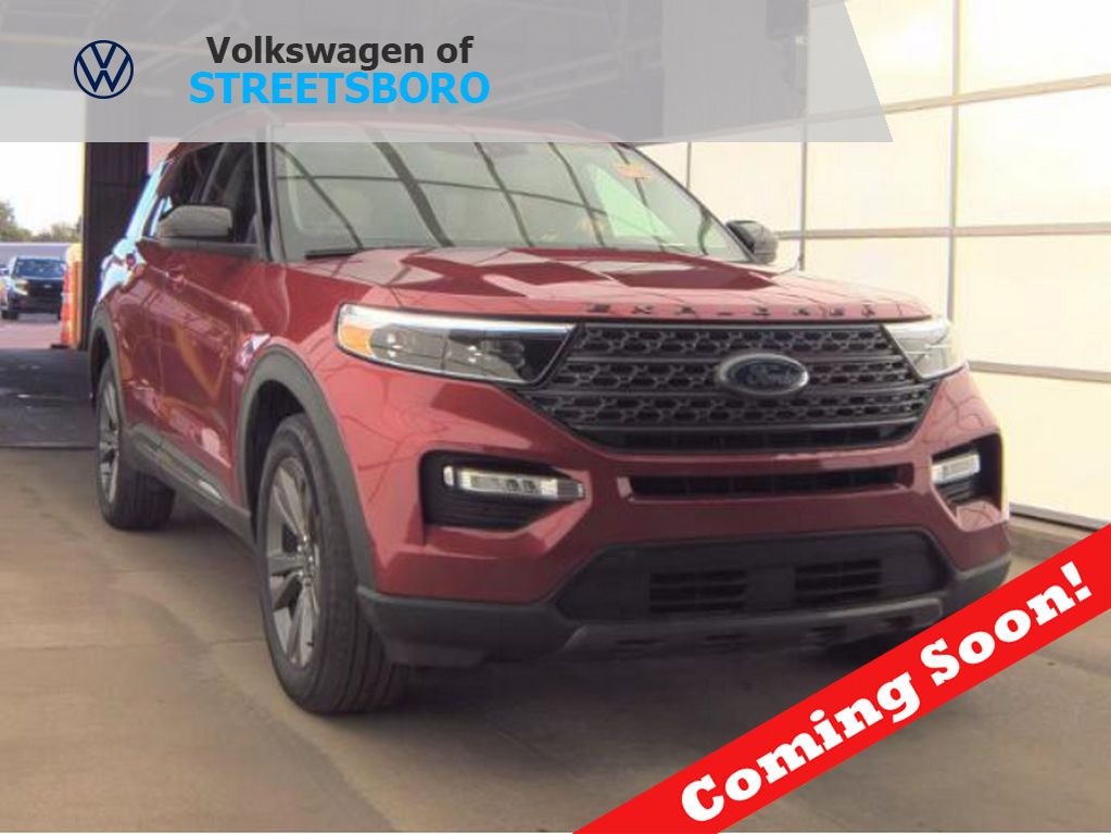 Red Metallic 2024 Ford Explorer SUV / Crossover All-Wheel Drive Automatic