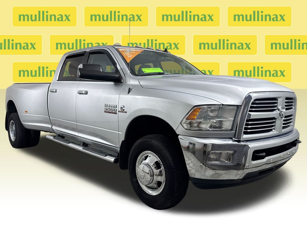 Bright Silver Clearcoat Metallic 2016 RAM 3500 Big Horn Crew Cab LB DRW 4WD Pickup Truck Four-Wheel Drive 6-Speed Automatic