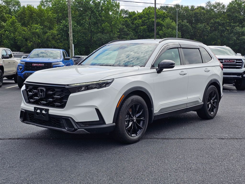 White 2023 Honda CR-V Hybrid SUV / Crossover Front-Wheel Drive Continuously Variable Transmission