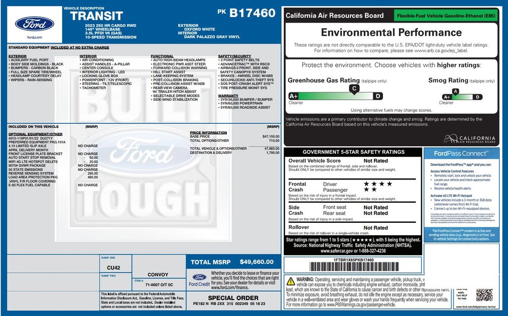 2023 Ford Transit-250 Base White at Baytown Hyundai