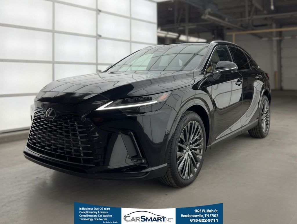 Black (Caviar) 2023 Lexus RX Hybrid 350h Luxury AWD SUV / Crossover All-Wheel Drive Continuously Variable Transmission