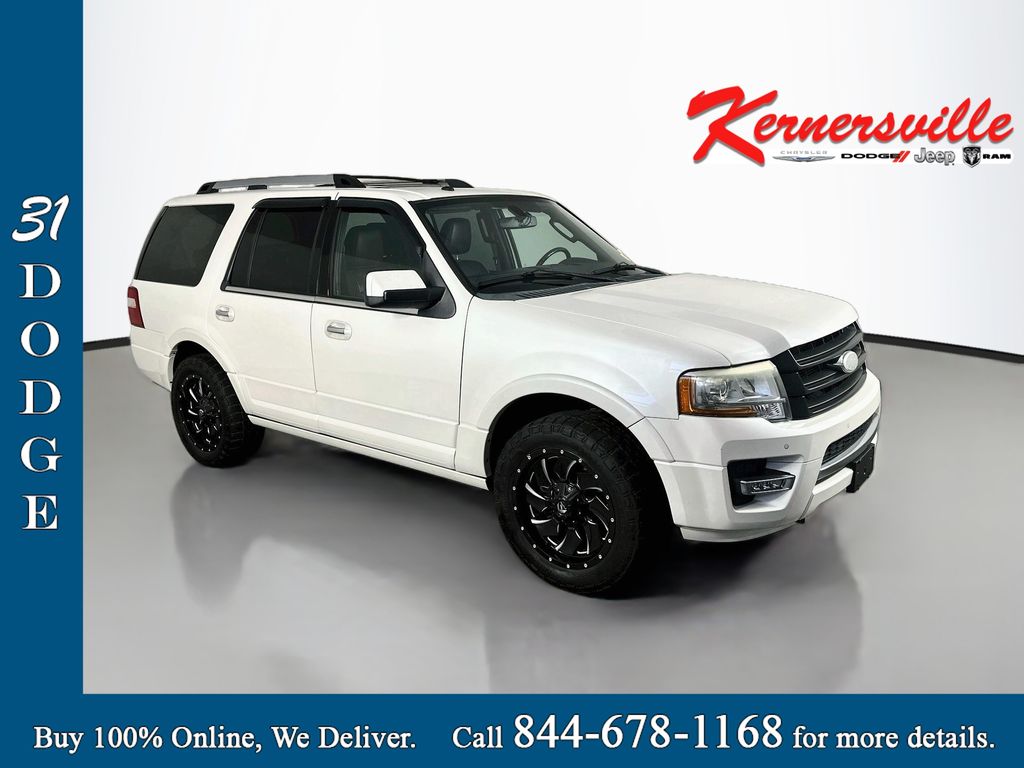 White Platinum Clearcoat Metallic 2016 Ford Expedition SUV / Crossover Four-Wheel Drive 6-Speed Automatic