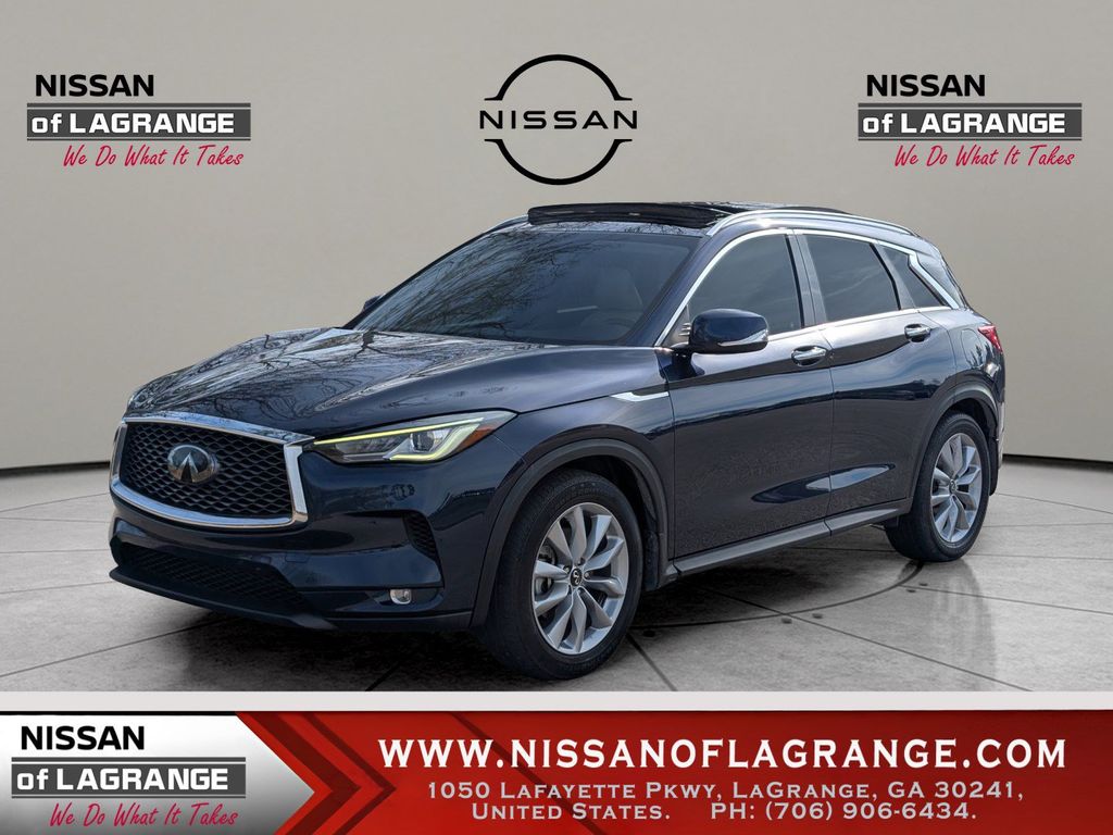 Hermosa Blue 2022 INFINITI QX50 SUV / Crossover Front-Wheel Drive Continuously Variable Transmission