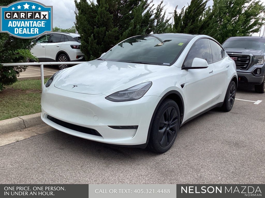 Pearl White 2024 Tesla Model Y Long Range AWD SUV / Crossover All-Wheel Drive 1-Speed Automatic