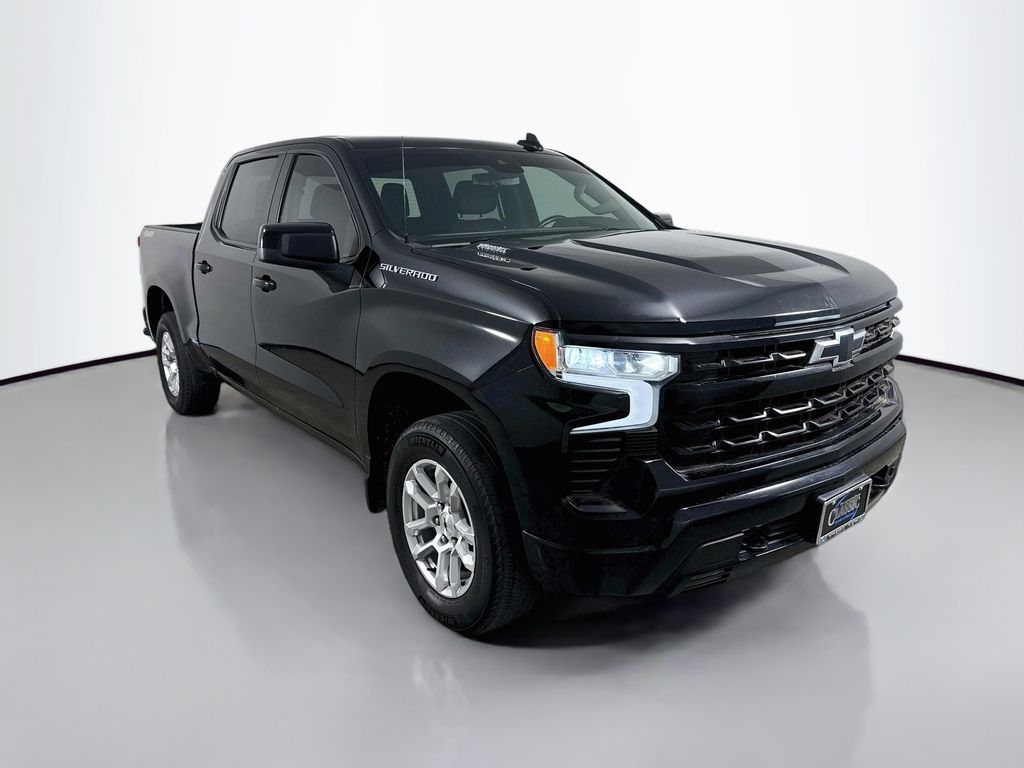 Black 2023 Chevrolet Silverado 1500 Pickup Truck Four-Wheel Drive Automatic