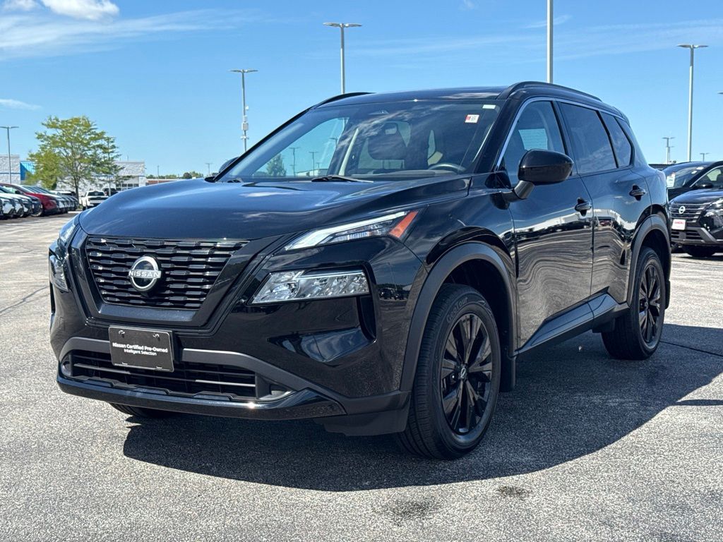 Super Black 2023 Nissan Rogue SUV / Crossover All-Wheel Drive Continuously Variable Transmission