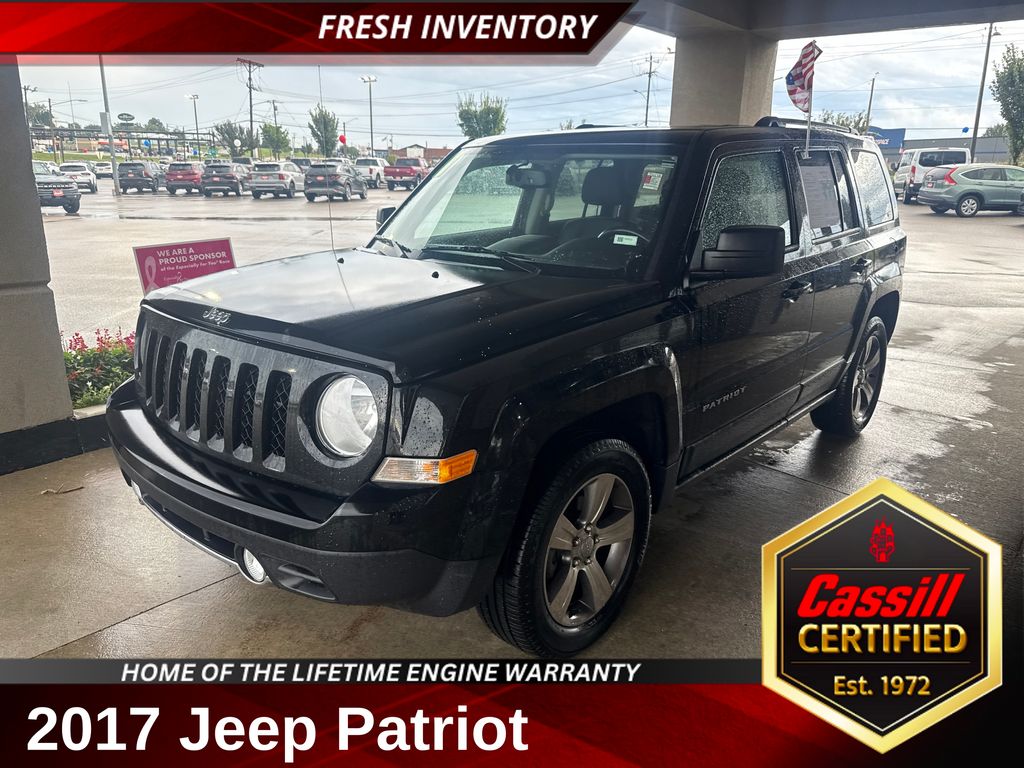 Black Clearcoat 2017 Jeep Patriot SUV / Crossover Four-Wheel Drive 6-Speed Automatic