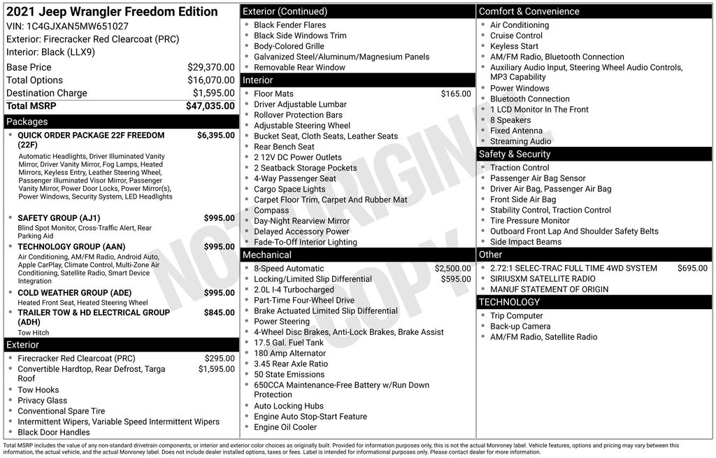 Used 2021 Red Jeep  image 4