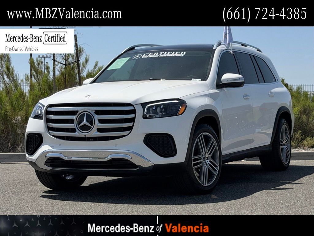 Polar White 2025 Mercedes-Benz GLS SUV / Crossover All-Wheel Drive 9-Speed Automatic