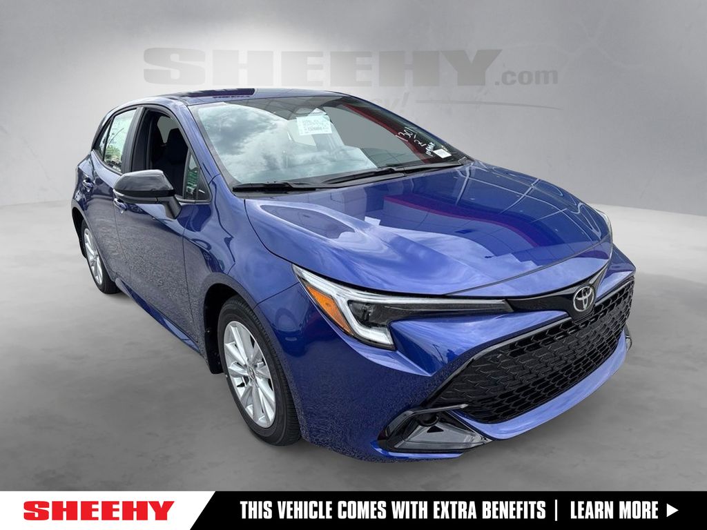 Blue Crush Metallic/Midnight Black Metallic 2026 Toyota Corolla Hatchback Hatchback Front-Wheel Drive Continuously Variable Transmission