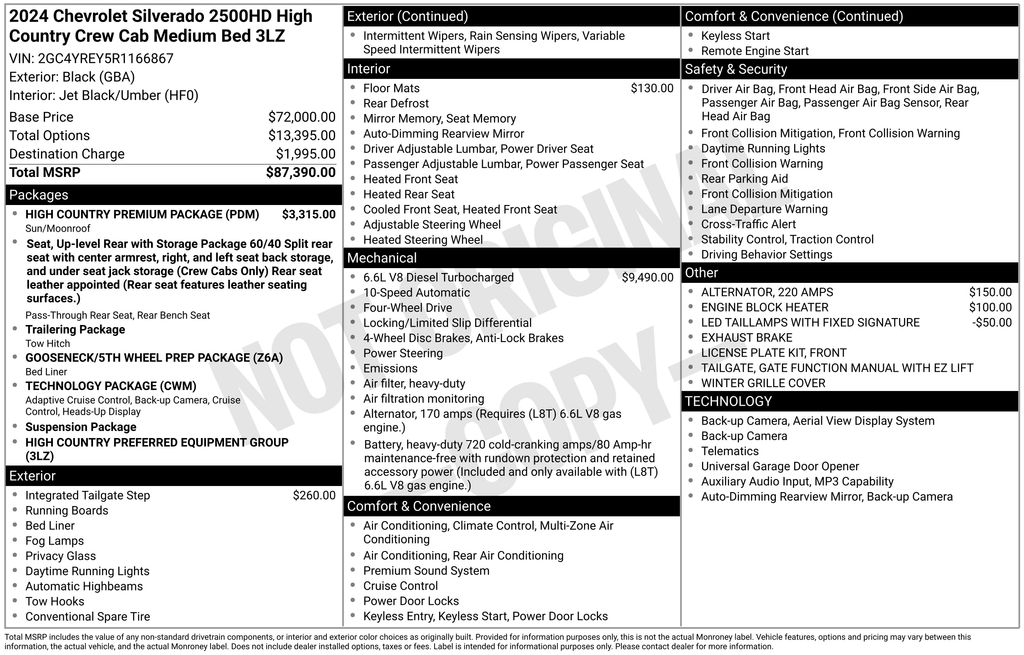 Used 2024 Black Chevrolet High Country image 37
