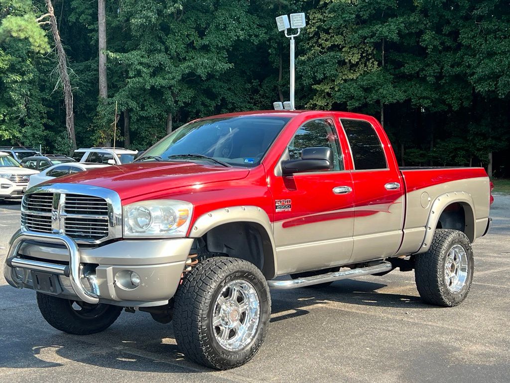 Inferno Red Crystal PC/Bright Silver Met Clearcoat 2007 Dodge RAM 2500 Pickup Truck Four-Wheel Drive 4-Speed Automatic