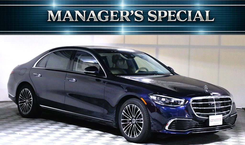 Nautical Blue Metallic 2023 Mercedes-Benz S-Class Sedan All-Wheel Drive 9-Speed Automatic