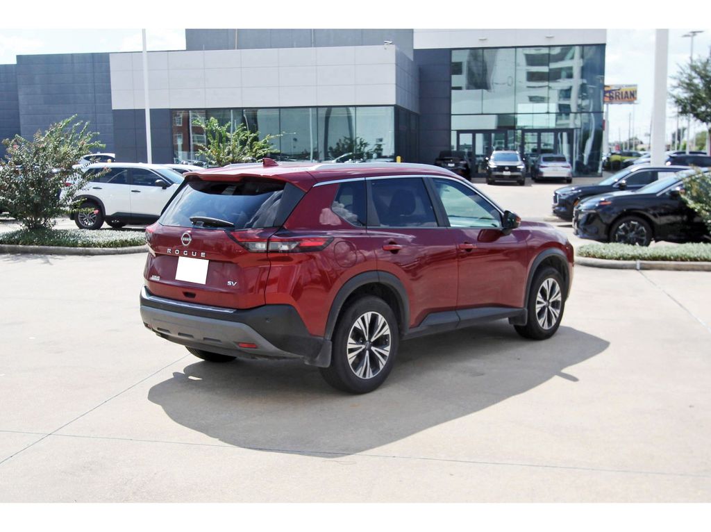 2022 Nissan Rogue SV Red at Texan Dodge Chrysler Jeep Ram