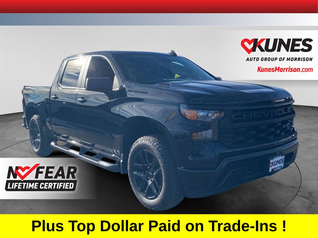 Black 2026 Chevrolet Silverado 1500 Pickup Truck Four-Wheel Drive 8-Speed Automatic