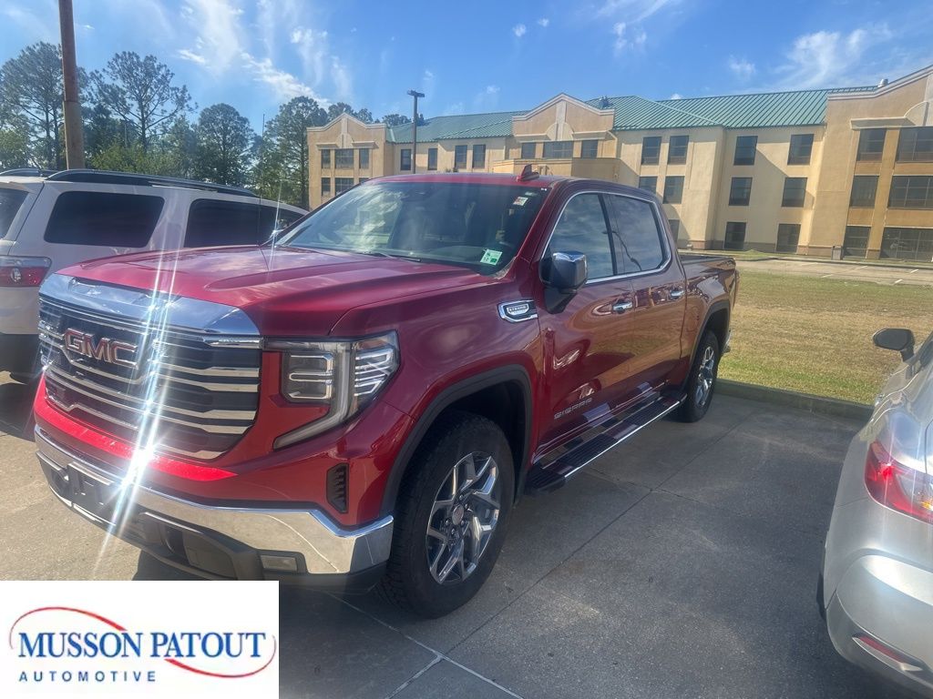 Volcanic Red Tintcoat 2026 GMC Sierra 1500 SLT Crew Cab 4WD Pickup Truck Four-Wheel Drive Automatic