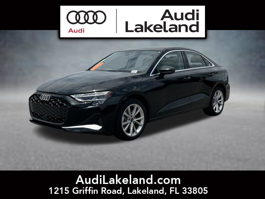 Black Metallic 2025 Audi A3 Sedan All-Wheel Drive 7-Speed Automatic