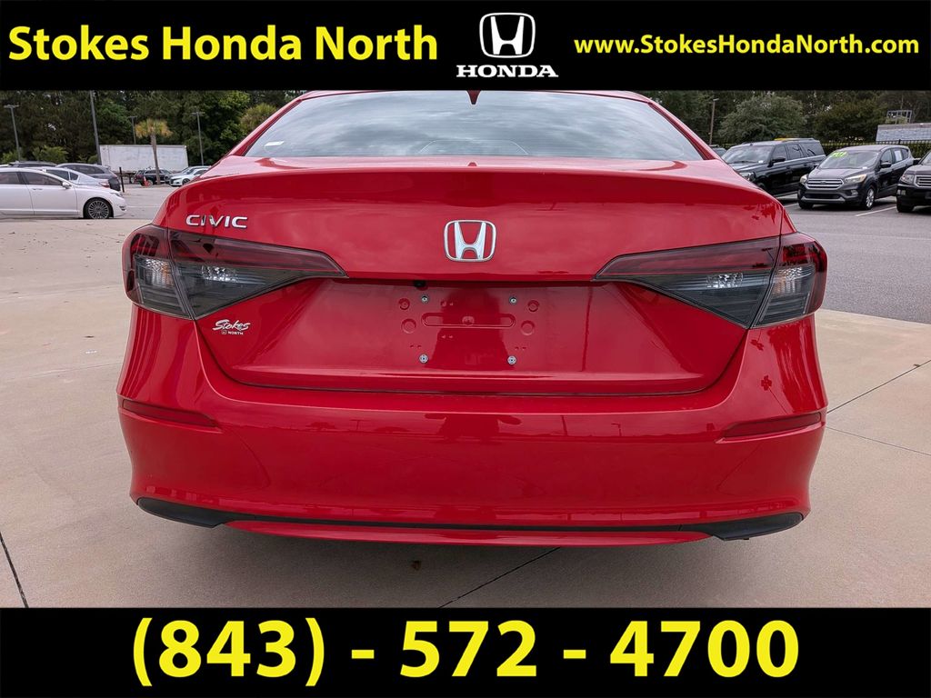 2025 Honda Civic LX Red at Stokes Honda North