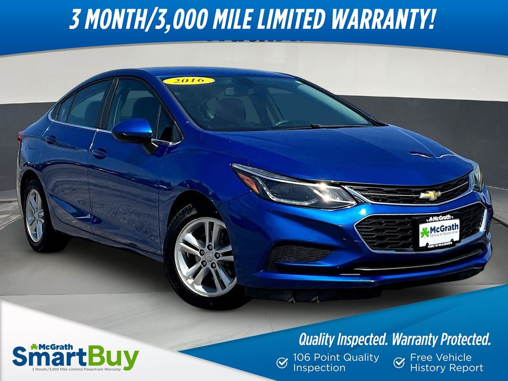 Kinetic Blue Metallic 2016 Chevrolet Cruze LT Sedan FWD Sedan Front-Wheel Drive 6-Speed Automatic