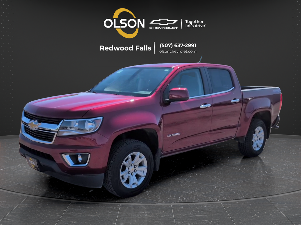 Cajun Red Tintcoat 2018 Chevrolet Colorado LT Crew Cab 4WD Pickup Truck Four-Wheel Drive 8-Speed Automatic