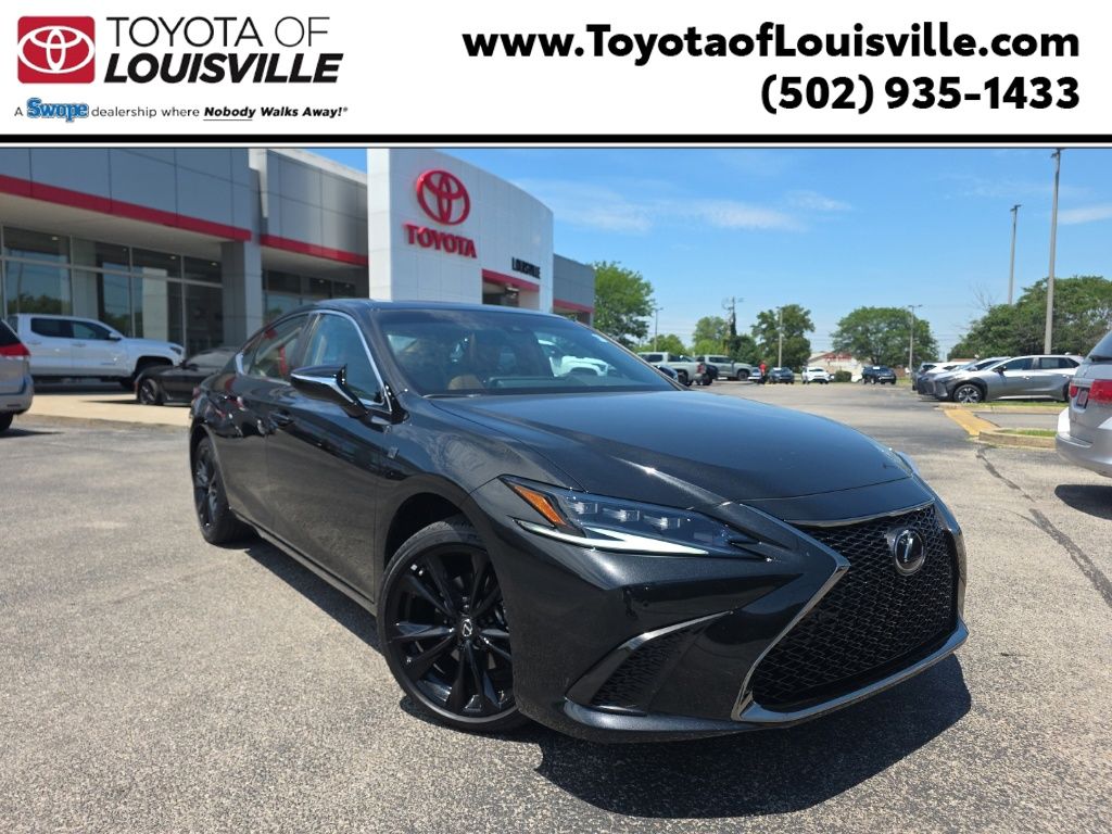 Black (Caviar) 2025 Lexus ES Hybrid 300h F SPORT Design FWD Sedan Front-Wheel Drive Continuously Variable Transmission
