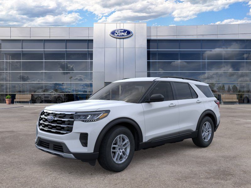 White Metallic 2026 Ford Explorer SUV / Crossover All-Wheel Drive Automatic