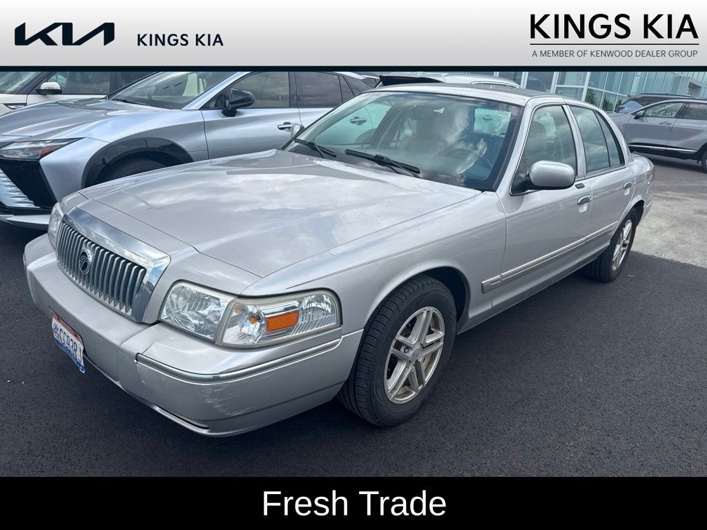 Silver Birch Clearcoat Metallic 2008 Mercury Grand Marquis Sedan Rear-Wheel Drive 4-Speed Automatic Overdrive