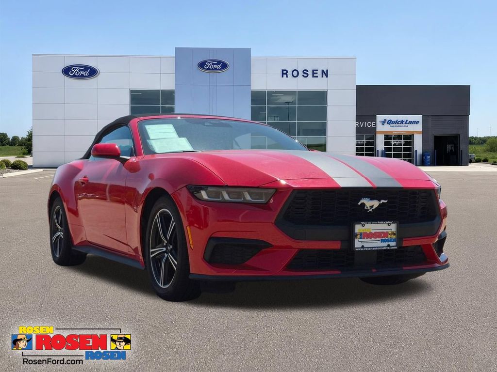 Race Red 2024 Ford Mustang Convertible Rear-Wheel Drive Automatic