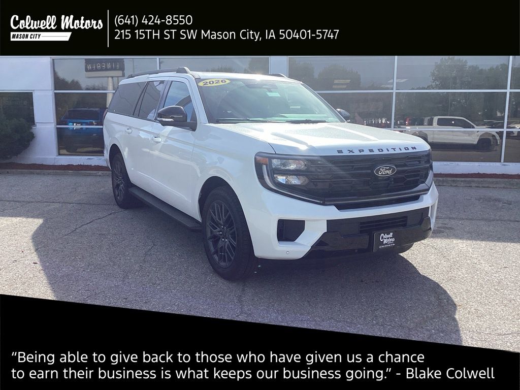 White Metallic 2026 Ford Expedition SUV / Crossover Four-Wheel Drive Automatic