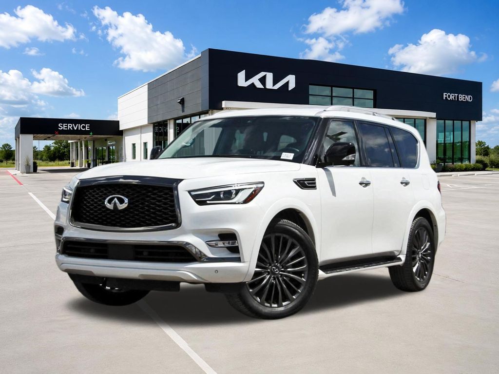 2023 INFINITI QX80 Premium Select White at Legacy Ford