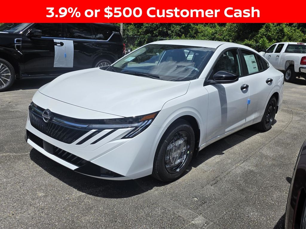 White (Fresh Powder) 2026 Nissan Sentra Sedan Front-Wheel Drive Continuously Variable Transmission