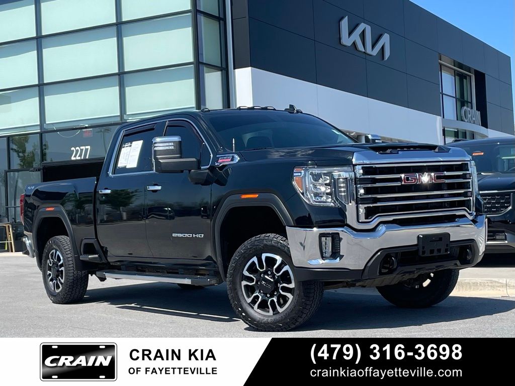 Onyx Black 2020 GMC Sierra 2500HD SLT Crew Cab 4WD Pickup Truck Four-Wheel Drive Automatic