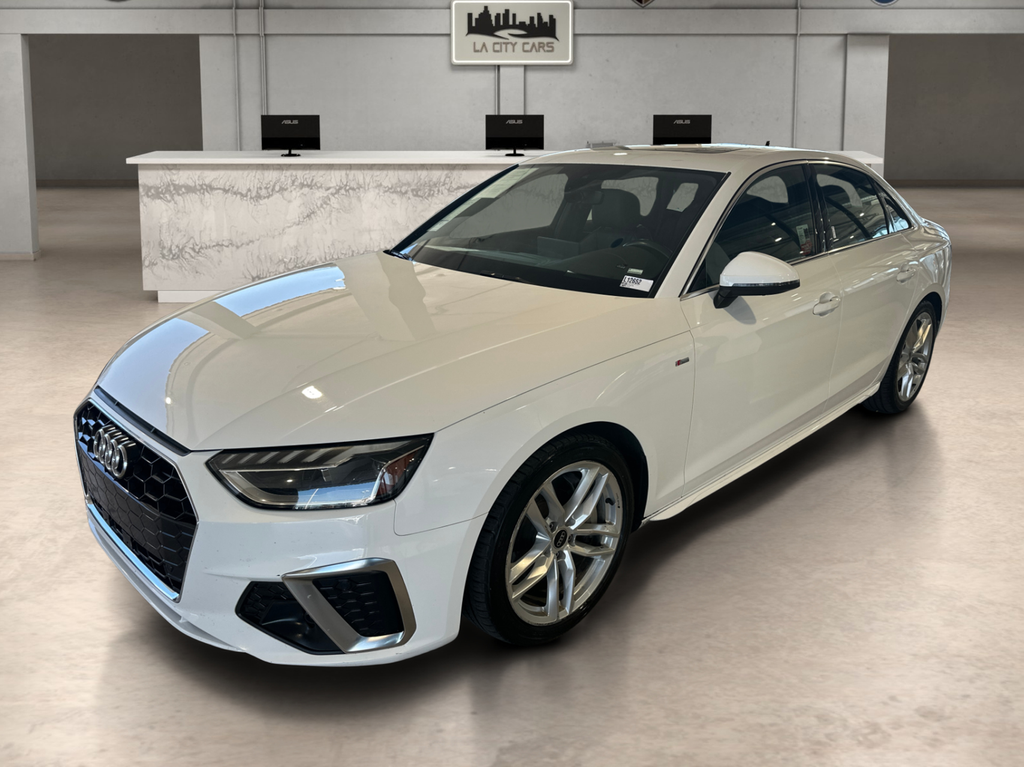 White 2023 Audi A4 Sedan All-Wheel Drive 7-Speed Automatic