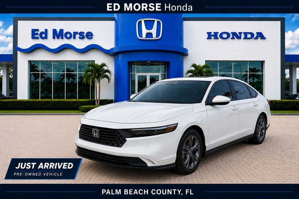 White 2023 Honda Accord Sedan Front-Wheel Drive Continuously Variable Transmission