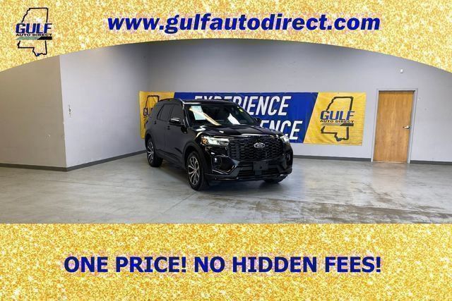 Agate Black Metallic 2025 Ford Explorer ST-Line AWD SUV / Crossover All-Wheel Drive Automatic