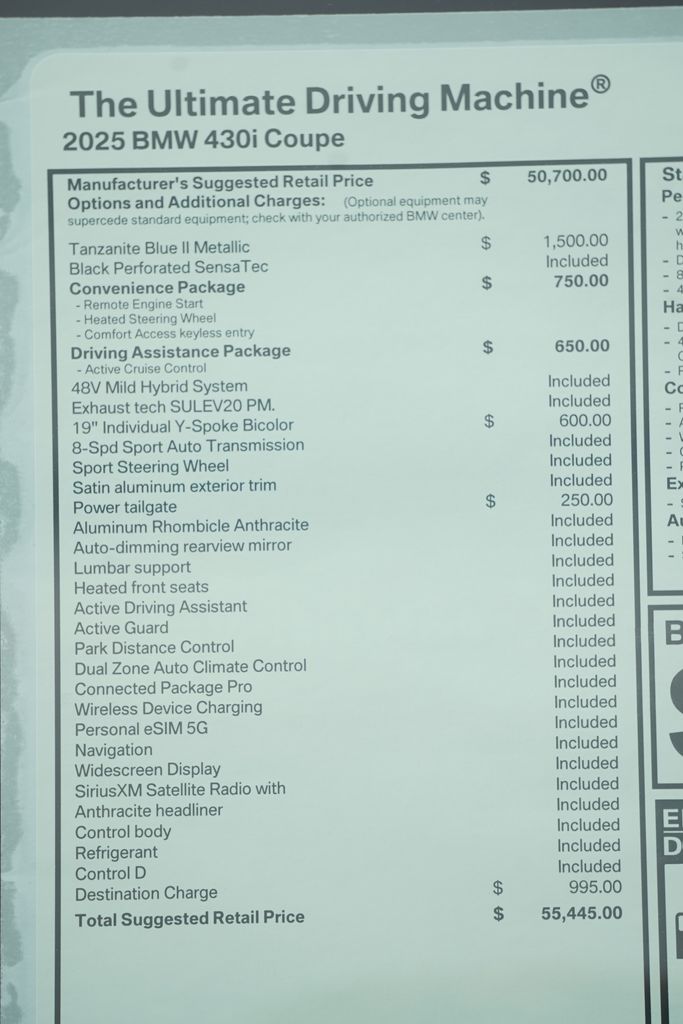 2025 BMW 4 Series 430i 8