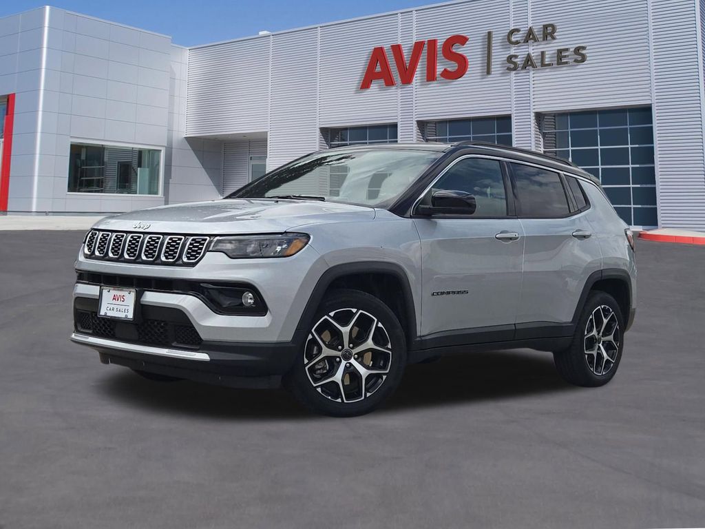 Silver 2025 Jeep Compass Limited 4WD SUV / Crossover Four-Wheel Drive 8-Speed Automatic