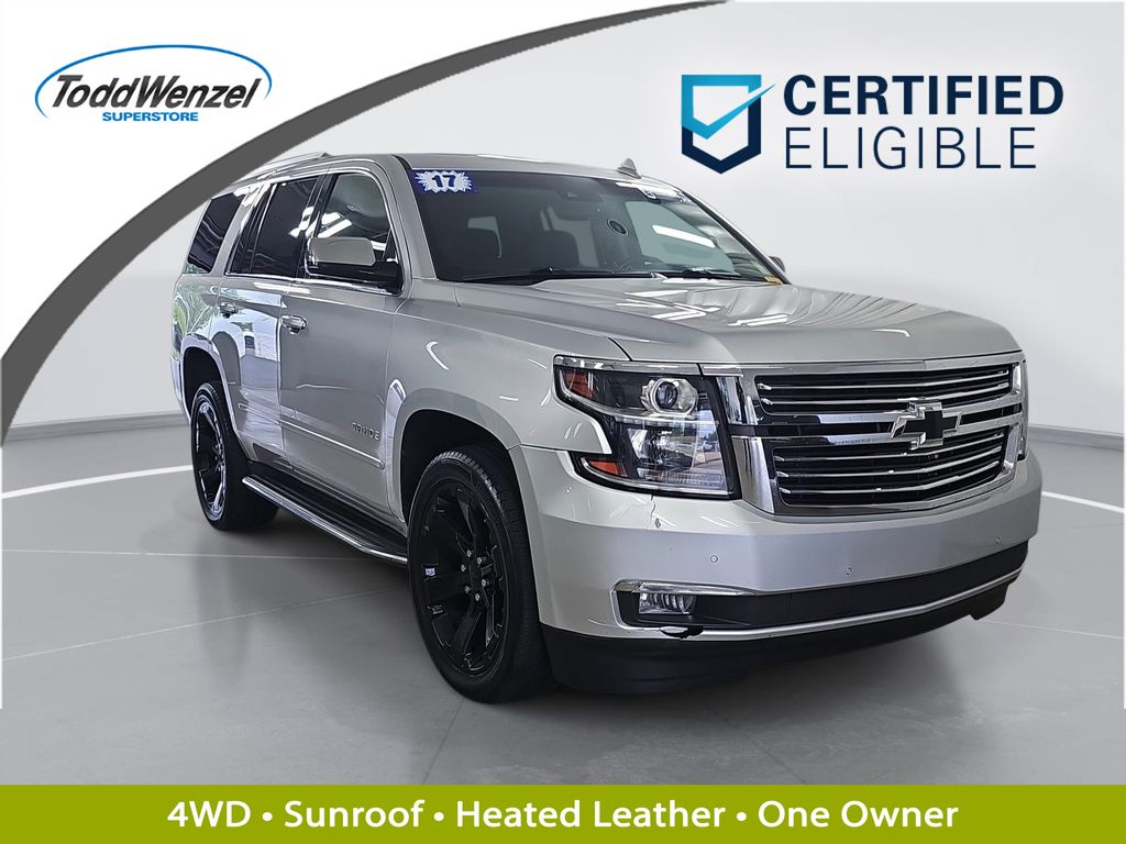 Silver Ice Metallic 2017 Chevrolet Tahoe SUV / Crossover Four-Wheel Drive 6-Speed Automatic Overdrive