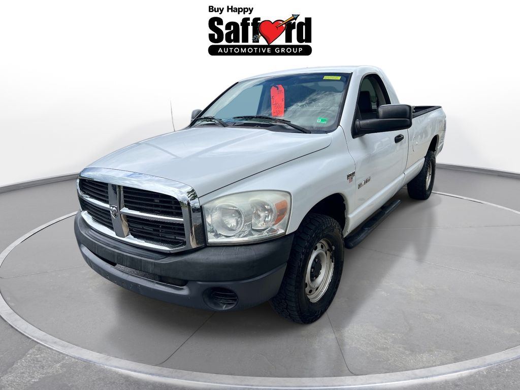 Bright White 2008 Dodge RAM 1500 Pickup Truck 5-Speed Automatic