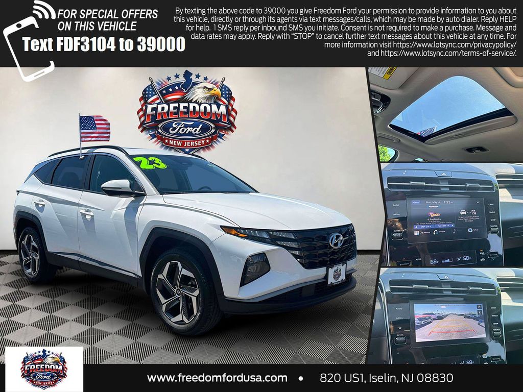 Serenity White Pearl 2023 Hyundai Tucson SUV / Crossover All-Wheel Drive 8-Speed Automatic