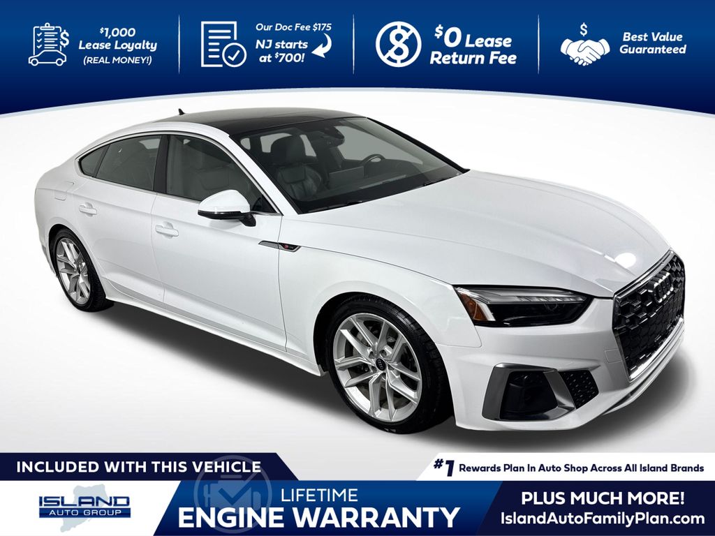 White 2024 Audi A5 Sportback Sedan All-Wheel Drive 7-Speed Automatic