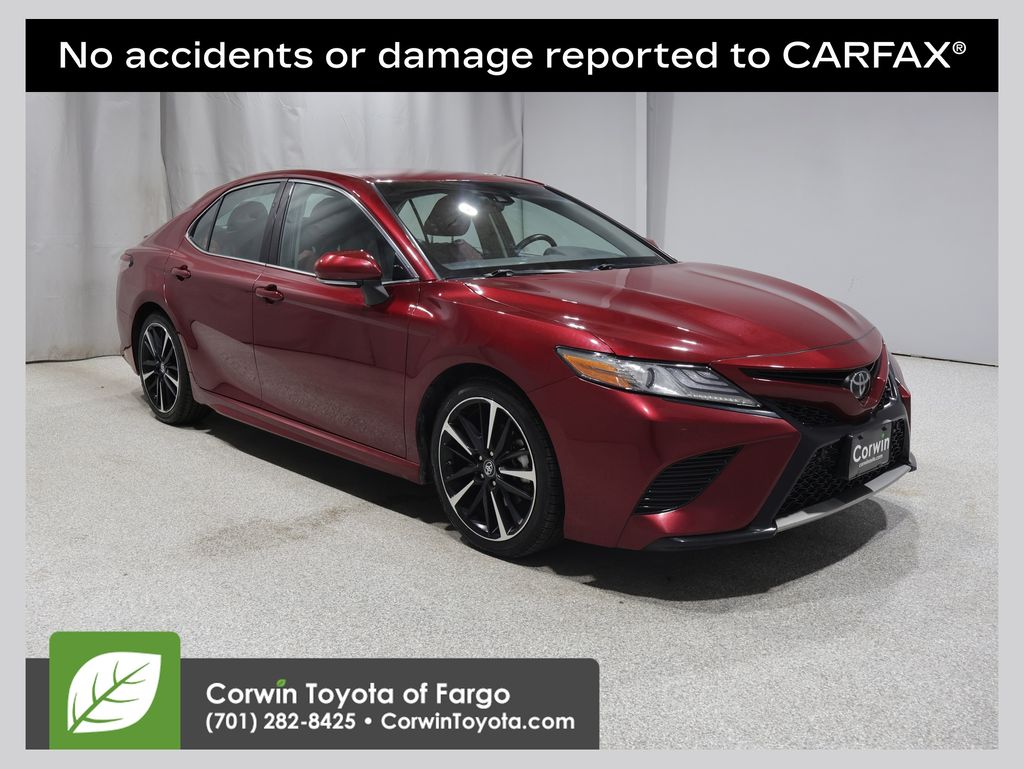 Red (Ruby Flare Pearl) 2018 Toyota Camry Sedan Front-Wheel Drive 8-Speed Automatic