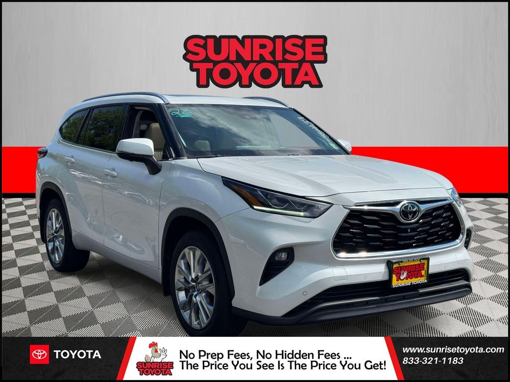 White (Wind Chill Pearl) 2023 Toyota Highlander Limited AWD SUV / Crossover All-Wheel Drive 8-Speed Automatic