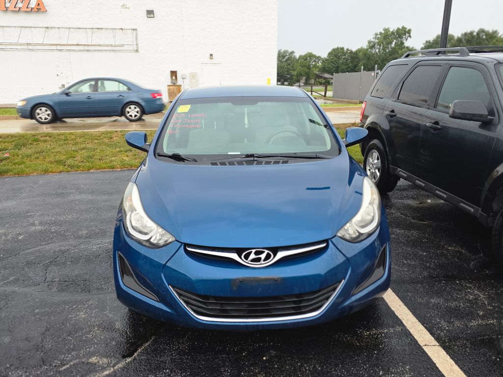 Windy Sea Blue 2014 Hyundai Elantra Sedan Front-Wheel Drive 6-Speed Automatic Overdrive