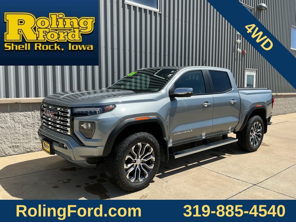 Sterling Metallic 2026 GMC Canyon Denali Crew Cab 4WD Pickup Truck Four-Wheel Drive 8-Speed Automatic