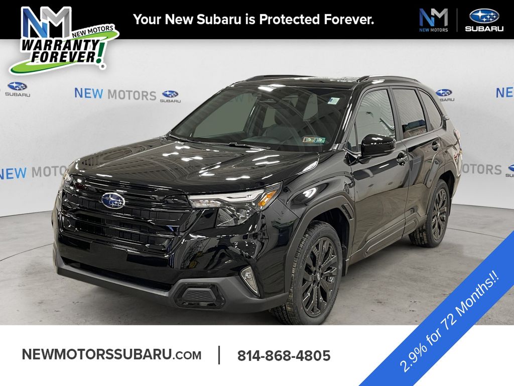 Crystal Black Silica 2026 Subaru Forester SUV / Crossover All-Wheel Drive Continuously Variable Transmission