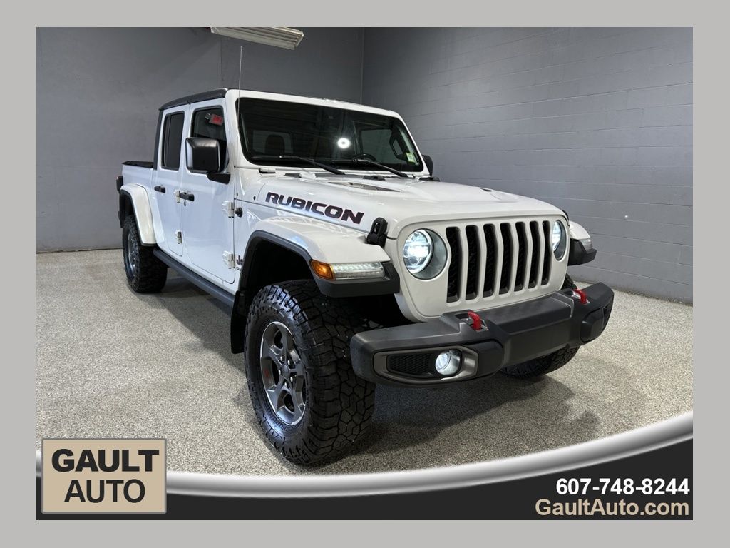 Bright White Clearcoat 2020 Jeep Gladiator Pickup Truck Four-Wheel Drive 8-Speed Automatic