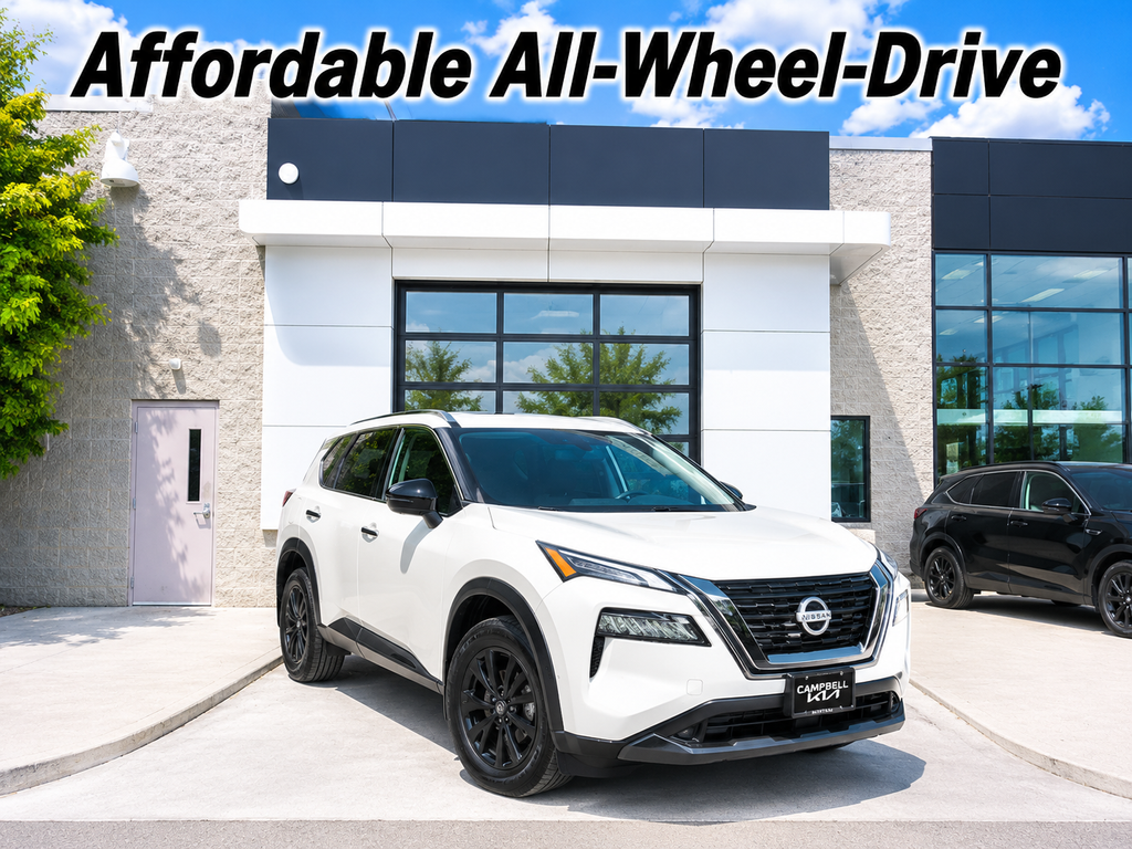 Glacier White 2023 Nissan Rogue SUV / Crossover All-Wheel Drive Continuously Variable Transmission