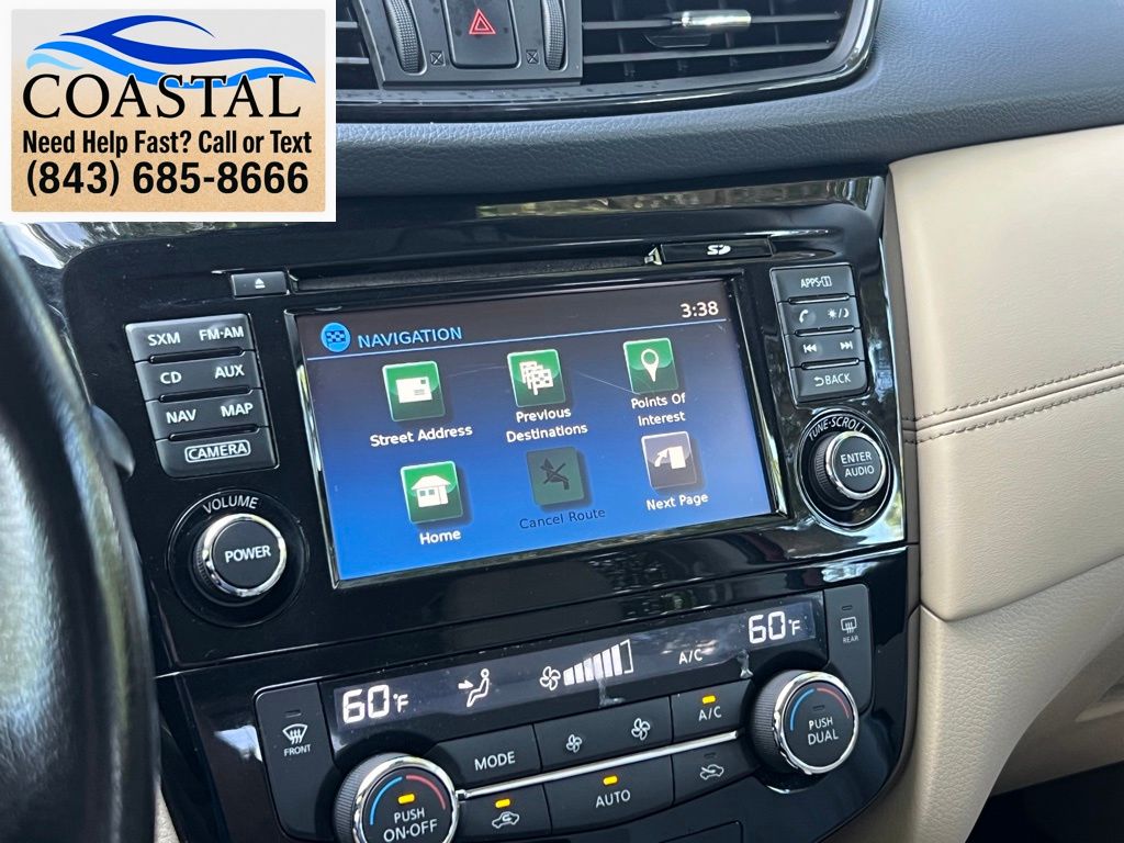 2017 Nissan Rogue SL Red at Coastal Chevrolet Cadillac