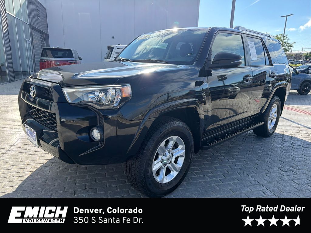 Midnight Black Metallic 2018 Toyota 4Runner SUV / Crossover Four-Wheel Drive 5-Speed Automatic Overdrive